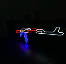 Load image into Gallery viewer, AK47 neon sign, neon sign gun