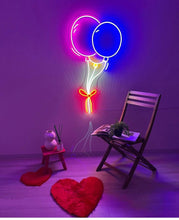 Load image into Gallery viewer, Baloons Neon Wall Sign - Neon sign bedroom, Neon sign custom, Neon sign wedding, Wedding signs, Wedding gift, Neon sign wall decor, Neon Art Party Shop Store, Bar, Restaurant Decor