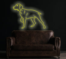 Load image into Gallery viewer, Dog neon sign, English Pointer dog neon sign, Unique dog lover gift, animals neon sign