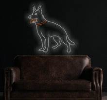 Load image into Gallery viewer, German Shepherd Neon Sign, Dog Led Neon Lights, Animal neon Signs, Nursery Wall Decoration, Puppy Dog Neon Sign Wall Decoration white