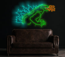Load image into Gallery viewer, Godzilla Neon Sign led
