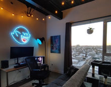 Load image into Gallery viewer, Boo Neon sign |Ghost Neon Light, Japanese Anime neon sign, Super Mario Boo, King Boo Mario boo light