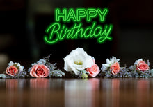 Load image into Gallery viewer, Happy Birthday Neon Sign, Bar Sign Birthday Neon Led, Neon Light, LED Decor Light Room, Wall Decor ,Signage Birthday Party Sign, Party Backdrop