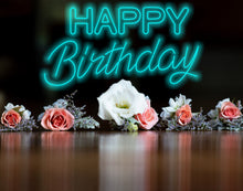 Load image into Gallery viewer, Happy Birthday Neon Sign, Bar Sign Birthday Neon Led, Neon Light, LED Decor Light Room, Wall Decor ,Signage Birthday Party Sign, Party Backdrop