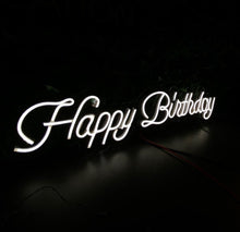 Load image into Gallery viewer, Happy Birthday Neon Sign, Birthday party Neon Sign, Celebratory Birthday Neon Sign, Thrilled Birthday Neon Sign, Jubilant Birthday Neon Sign
