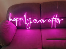 Load image into Gallery viewer, Neon signs, neon sign, happily ever after neon sign, wedding decor neon sign, happily neon signs neonartUA