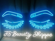 Load image into Gallery viewer, Eyelashes led Neon Sign