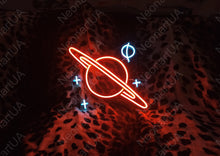 Load image into Gallery viewer, Planet saturn Neon Sign, Saturn Planet neon sign, Planet Galaxy Neon Signs, Space led neon sign, custom Saturn led decor, Space led neon