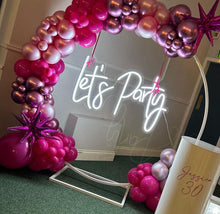 Load image into Gallery viewer, Let‘s party Neon Sign ,Custom Neon Sign for house, room or store decoration and party decoration Lets party neon sign,Party Neon Sign