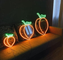 Load image into Gallery viewer, Peach Neon Sign, Fruit Led Sign