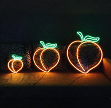 Load image into Gallery viewer, Peach Neon Sign, Fruit Led Sign