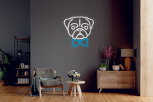 Load image into Gallery viewer, Pug dog pet LED light neon sign