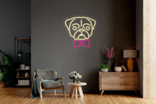 Load image into Gallery viewer, Pug dog pet LED light neon sign neonartUA