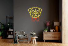 Load image into Gallery viewer, Pug dog pet LED light neon sign neonartUA