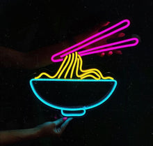 Load image into Gallery viewer, Ramen Neon Sign, Japanese Noodle Neon Sign, Noodles - LED Neon Sign, Handmade Ranmen Sign
