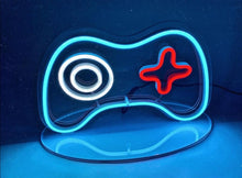 Load image into Gallery viewer, PlayStation Controller Neon Sign| LED Neon Light Sign For Gamers| Custom Neon Wall Art| Neon Bedroom Decor| Gaming Room Decor| Gaming Setup