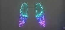 Load image into Gallery viewer, Angel Wings Wall Decor | led light wings, neon angel wings, glowing wings, custom led wings neonartUA