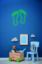 Load image into Gallery viewer, Baby Kids Footprint - Led light Neon Sign, Kids Room Wall Decor Sign neonartUA