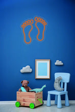 Load image into Gallery viewer, Baby Kids Footprint - Led light Neon Sign, Kids Room Wall Decor Sign neonartUA
