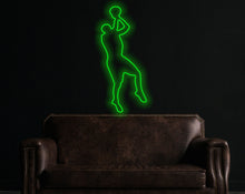 Load image into Gallery viewer, Basketball Player Neon Sign, Basketball Enthusiast LED Neon Sign, Basketball Player Silhouette Neon Sign