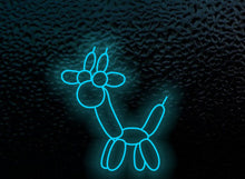 Load image into Gallery viewer, Balloon Animal giraffe Neon Sign, Ballon giraffe Decoration LED Neon Sign, Balloon Animal Neon Sign for kids room, Room Interior light