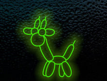 Load image into Gallery viewer, Balloon Animal giraffe Neon Sign, Ballon giraffe neon sign, Decoration LED Neon Sign, Balloon Animal Neon Sign for kids room, Room Interior light