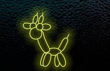 Load image into Gallery viewer, Balloon Animal giraffe Neon Sign, Ballon giraffe neon sign, Decoration LED Neon Sign, Balloon Animal Neon Sign for kids room, Room Interior light