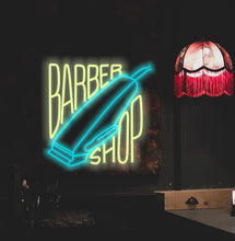 Load image into Gallery viewer, Barbershop neon sign, barbershop led neon sign, salon neon sign, barber neon lights, bespoke neon sign