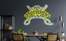 Load image into Gallery viewer, Barbershop neon sign, barber shop led light sign, barber shop sign, barbershop decor, barbershop inscription neon, business signs