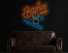 Load image into Gallery viewer, Barber Shop Neon Sign, Barber Shop LED Light, Personalized Salon Barber Sign, Decoration For Barber Shop