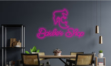Load image into Gallery viewer, Barbershop neon sign, Haircut neon sign, Hairdresser neon sign, Trendy Hair neon sign, Coloring Salon neon sign, Beauty Display LED Light Neon Sign