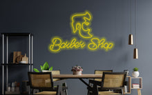 Load image into Gallery viewer, Barbershop neon sign, Haircut neon sign, Hairdresser neon sign, Trendy Hair neon sign, Coloring Salon neon sign, Beauty Display LED Light Neon Sign