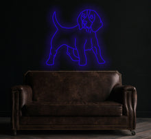 Load image into Gallery viewer, Beagle neon sign, Dog Led Neon Lights, Animal Signs, Nursery Wall Decoration, Puppy Dog Neon Sign Wall Decoration