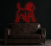Load image into Gallery viewer, Beagle neon sign, Dog Led Neon Lights, Animal Signs, Nursery Wall Decoration, Puppy Dog Neon Sign Wall Decoration