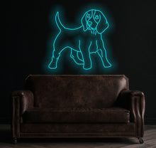 Load image into Gallery viewer, Beagle neon sign, Dog Led Neon Lights, Animal Signs, Nursery Wall Decoration, Puppy Dog Neon Sign Wall Decoration