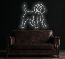 Load image into Gallery viewer, Beagle neon sign, Dog Led Neon Lights, Animal Signs, Nursery Wall Decoration, Puppy Dog Neon Sign Wall Decoration