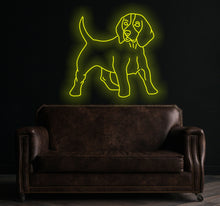 Load image into Gallery viewer, Beagle neon sign, Dog Led Neon Lights, Animal Signs, Nursery Wall Decoration, Puppy Dog Neon Sign Wall Decoration
