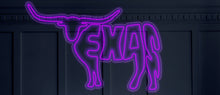 Load image into Gallery viewer, Longhorn Bull neon sign, Texas bull Neon sign, Bull Neon Sign, Texas Longhorn Bull Wall Sign, Western Neon Sign,American Football Neon sign