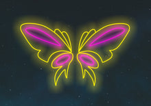 Load image into Gallery viewer, Butterfly Wings Neon Sign, Butterfly Wings Led Sign, Wall Decor, Custom Neon Sign, Best Gifts, Birthday's Gifts, Party Neon Sign