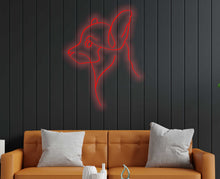 Load image into Gallery viewer, Chihuahua neon sign, dog neon sign, Puppy Small Dog neon sign, Pet Owner Gift, LED Night Neon, Bedside red