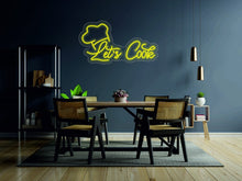 Load image into Gallery viewer, Let's Cook - Led Neon Sign, Decor for Kitchen, Wall Sign for Restaurant neonartUA