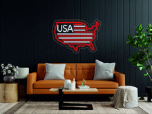 Load image into Gallery viewer, USA Flag - LED light Neon Sign, Flag of the United States neonartUA