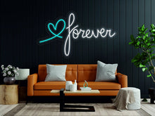 Load image into Gallery viewer, Forever with heart - LED light neon sign neonartUA