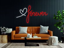 Load image into Gallery viewer, Forever with heart - LED light neon sign neonartUA