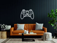 Load image into Gallery viewer, Game Controller LED neon sign, Joystick Neon Sign, Unique gift idea,Neon game room sign, Man cave decor white