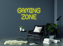 Load image into Gallery viewer, Neon sign inscription-game zone