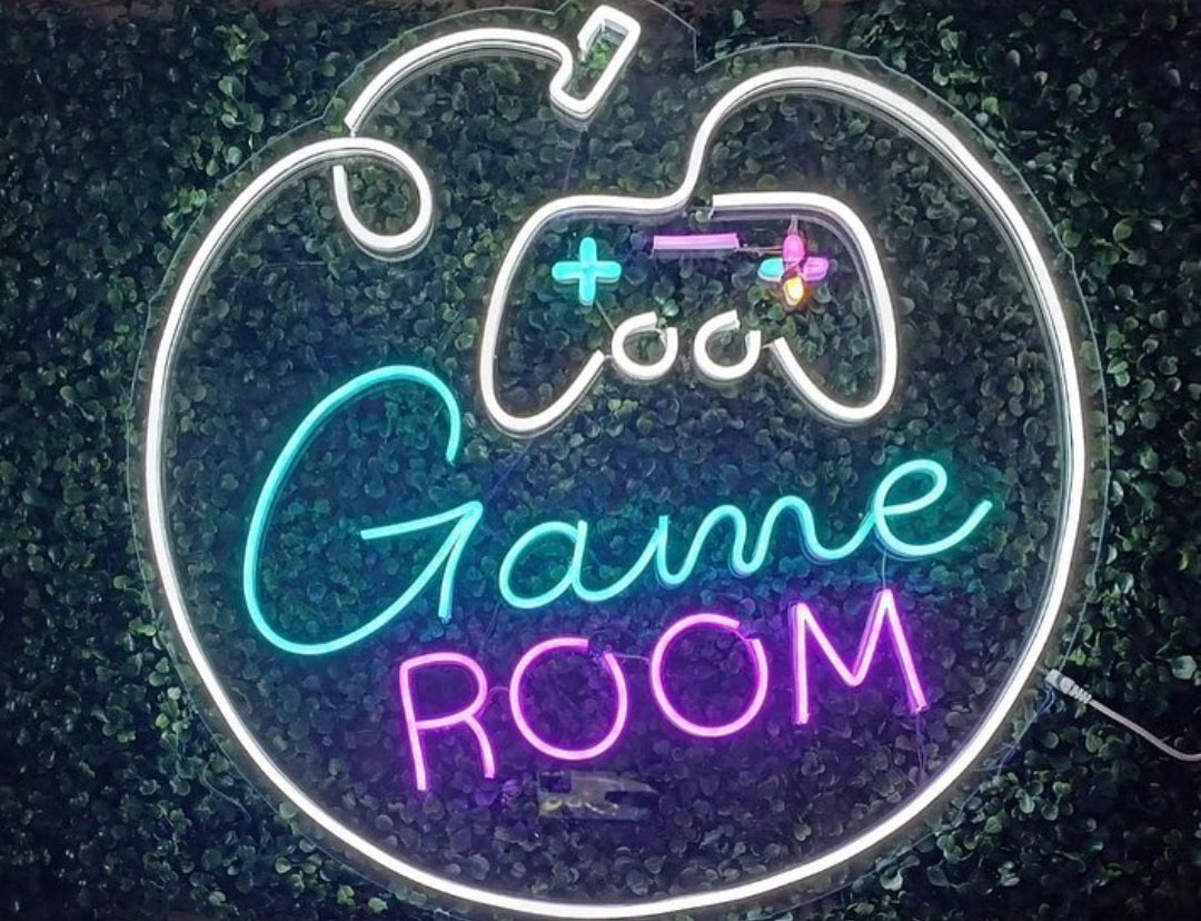 Game Room Neon Sign led lights for gaming room Custom Neon Sign Game room wall decor
