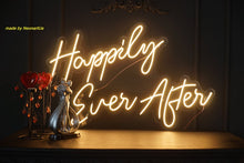 Load image into Gallery viewer, The Happily Ever After LED neon sign will be the perfect attitude for your wedding