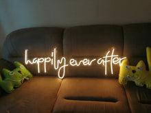 Load image into Gallery viewer, Neon signs, neon sign, happily ever after neon sign, wedding decor neon sign, happily neon signs neonartUA