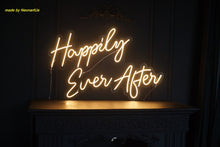 Load image into Gallery viewer, Happily Ever After neon sign, wedding neon sign, wall decor neon sign, wedding decor